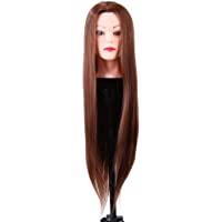 Cabeza de peluquería Cabeza de maniquí de fibra sintética Cabeza de muñeca de cosmetología